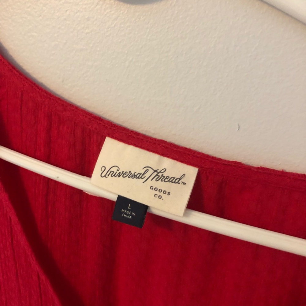 Universal Thread tie front button down top - Picture 2 of 2